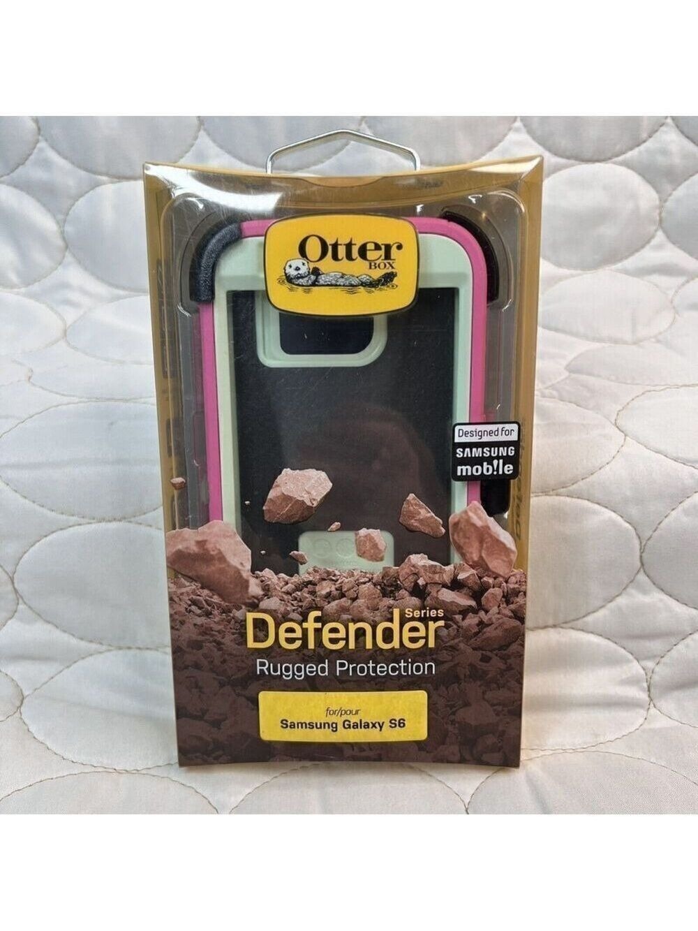 OtterBox NEW Defender Series Samsung Galaxy S6 Pink Cell Phone Case Protective